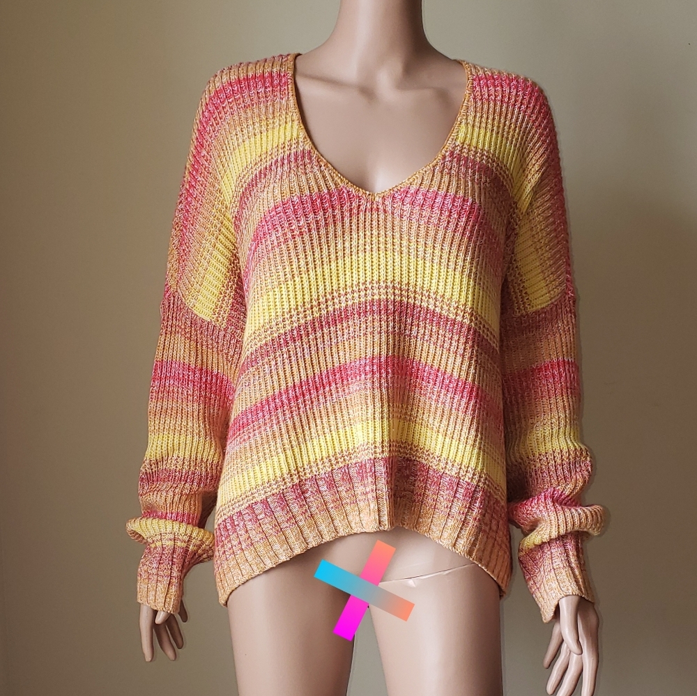 🆕️ Express Yellow and Red Sweater